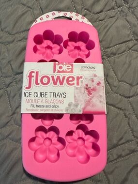 Joie Pink Flower Ice Cube Tray